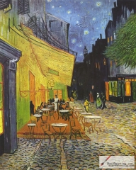 The Café Terrace on the Place du Forum, Arles, at Night, September 1888, Kröller-Müller Museum, Otterlo, The Netherlands