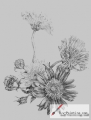Custom Drawing-Beautiful flowers