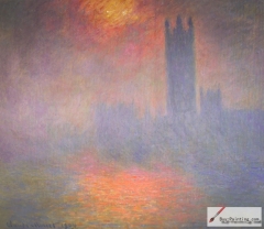 London, Houses of Parliament. The Sun Shining through the Fog, 1904,