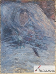 Claude Monet, Camille Monet on her deathbed, 1879,