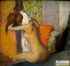 After the Bath, Woman Drying her Nape, pastel on paper, 1898,