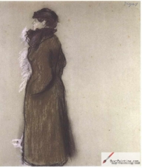 Woman in Street Clothes, Portrait of Ellen Andrée, 1879,