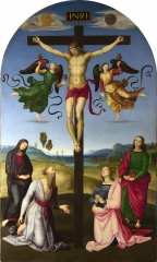 The Mond Crucifixion, 1502–3, very much in the style of Perugino