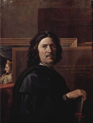 Self portrait by Nicolas Poussin, 1650