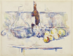 Still Life with Carafe, Bottle, and Fruit, 1906
