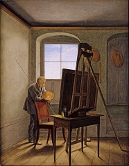 Georg Friedrich Kersting, Caspar David Friedrich in his Studio (1819)