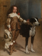 Dwarf with a dog, long attributed to Velázquez