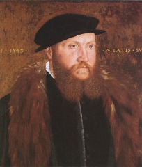 Man in a Black Cap, by John Bettes the Elder, 1545
