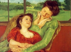 Mère et enfant (Reine Lefebre and Margot before a Window), c.1902