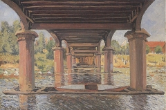 Under the Bridge at Hampton Court, 1874