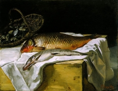 Nature morte avec du poisson, Still life with fish, c. 1866-67