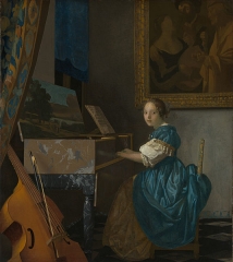 Lady Seated at a Virginal (c. 1672)