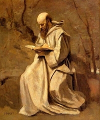 Monk Reading Book, 1850–1855