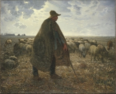 Shepherd Tending His Flock, early 1860s