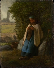 Shepherdess Seated on a Rock, 1856