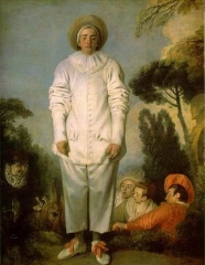 Watteau's commedia dell'arte player of Pierrot, ca 1718–19