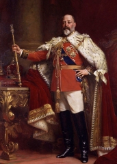 Edward VII in coronation robes (1901)