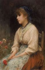 A Venetian Flower Girl (1877)