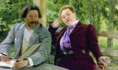 Self-portrait with Natalia Nordman (1903)