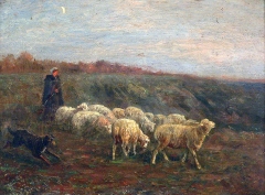 Albert Charpin ,Woman with Lambs