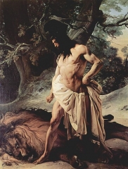 Samson and the Lion (1842)