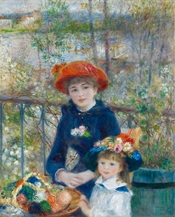 Two Sisters  ( 1881 ) -Painter: Pierre-Auguste Renoir