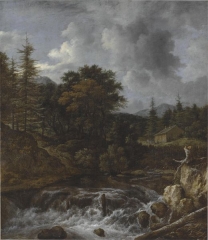 Painting by Jacob van Ruisdael in the collection of Adam Gottlob Moltke in 1812