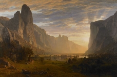 Looking Down Yosemite Valley (1865