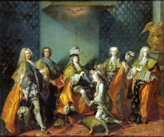 Louis XV Conferring the Order of the Holy Spirit on the Count de Clermont, 1730